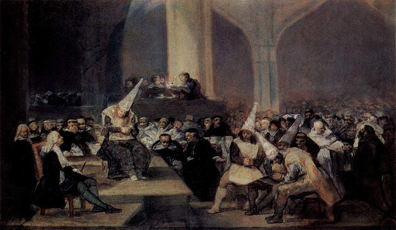 Francisco de Goya Tribunal der Inquisition oil painting image